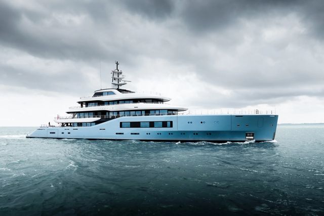 Amels 80 NETTO II Sets Off on Her Maiden Voyage to the Med