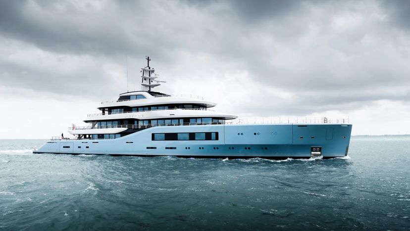 Amels 80 NETTO II Sets Off on Her Maiden Voyage to the Med
