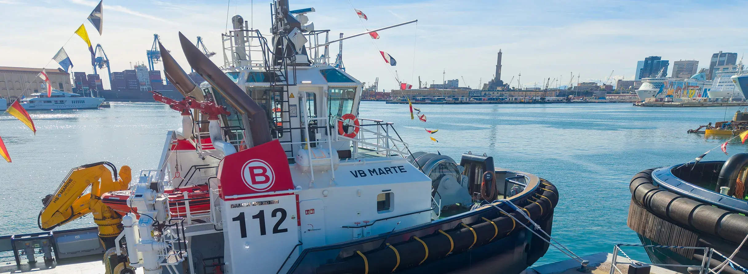 Boluda Towage christens Damen ASD Tug 2813 VB Marte in Genoa top