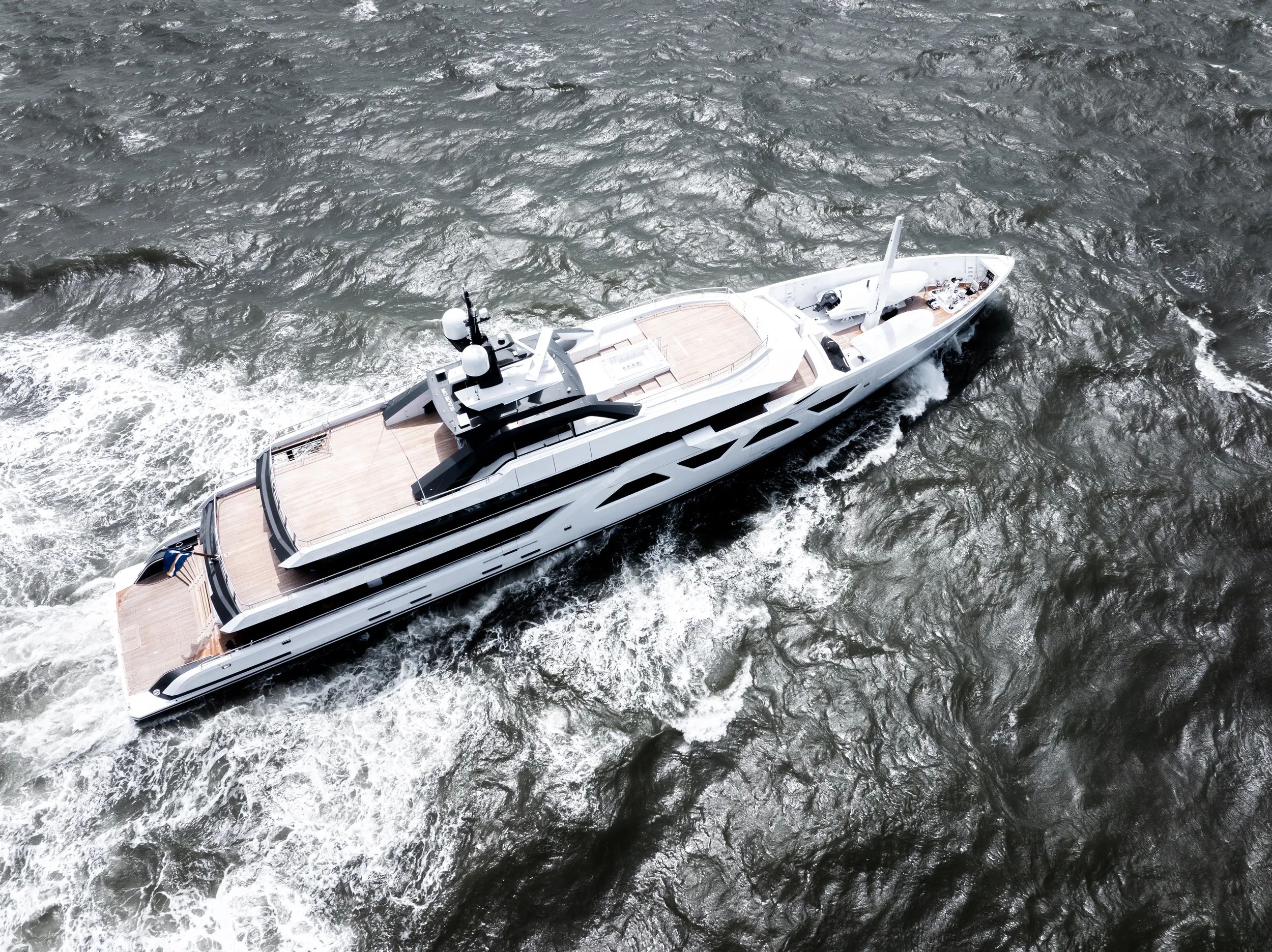 Amels 60 MEMORIES yacht top view