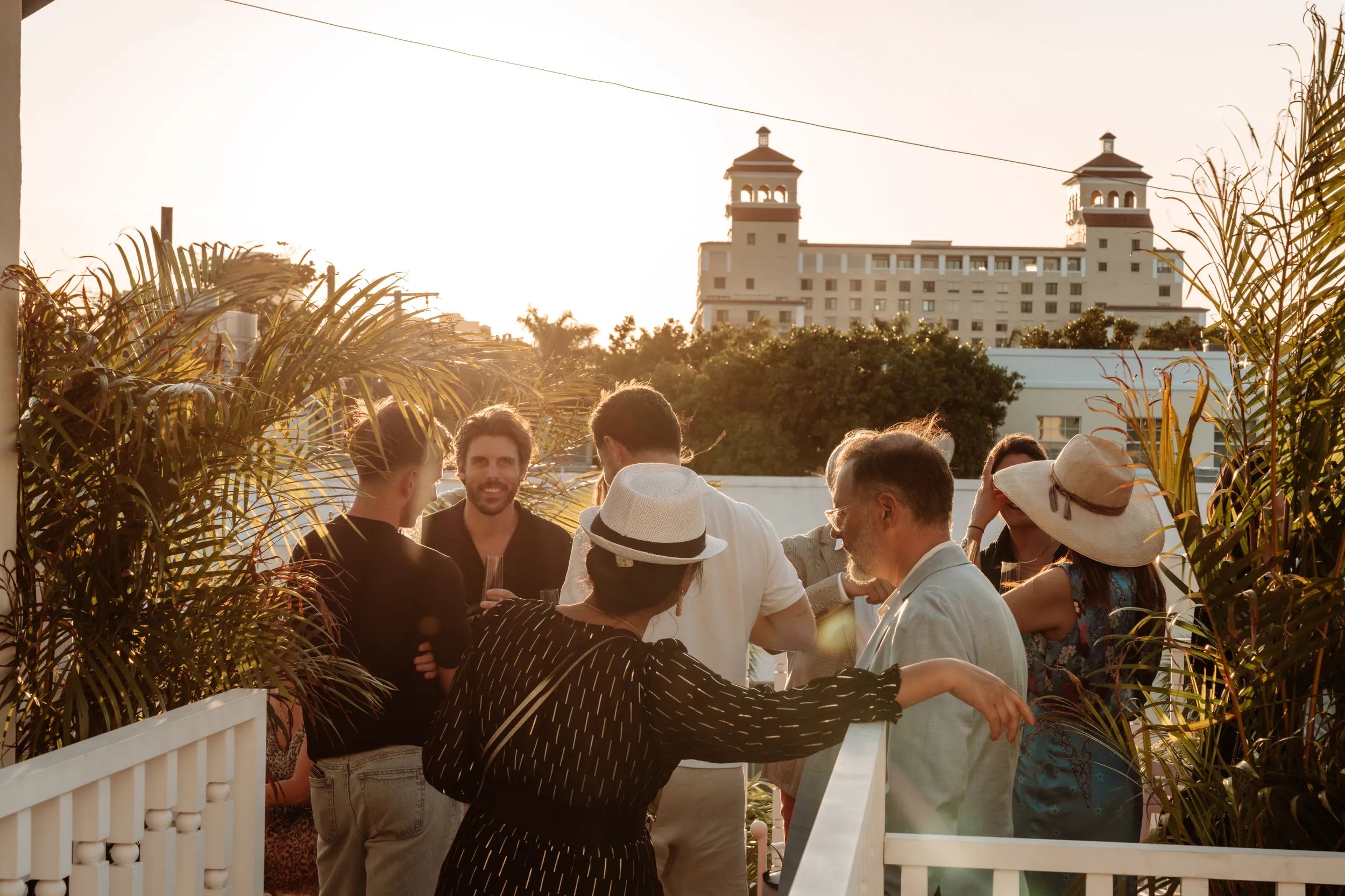 Sunset and view at the Private Cocktail Palm Beach 2025