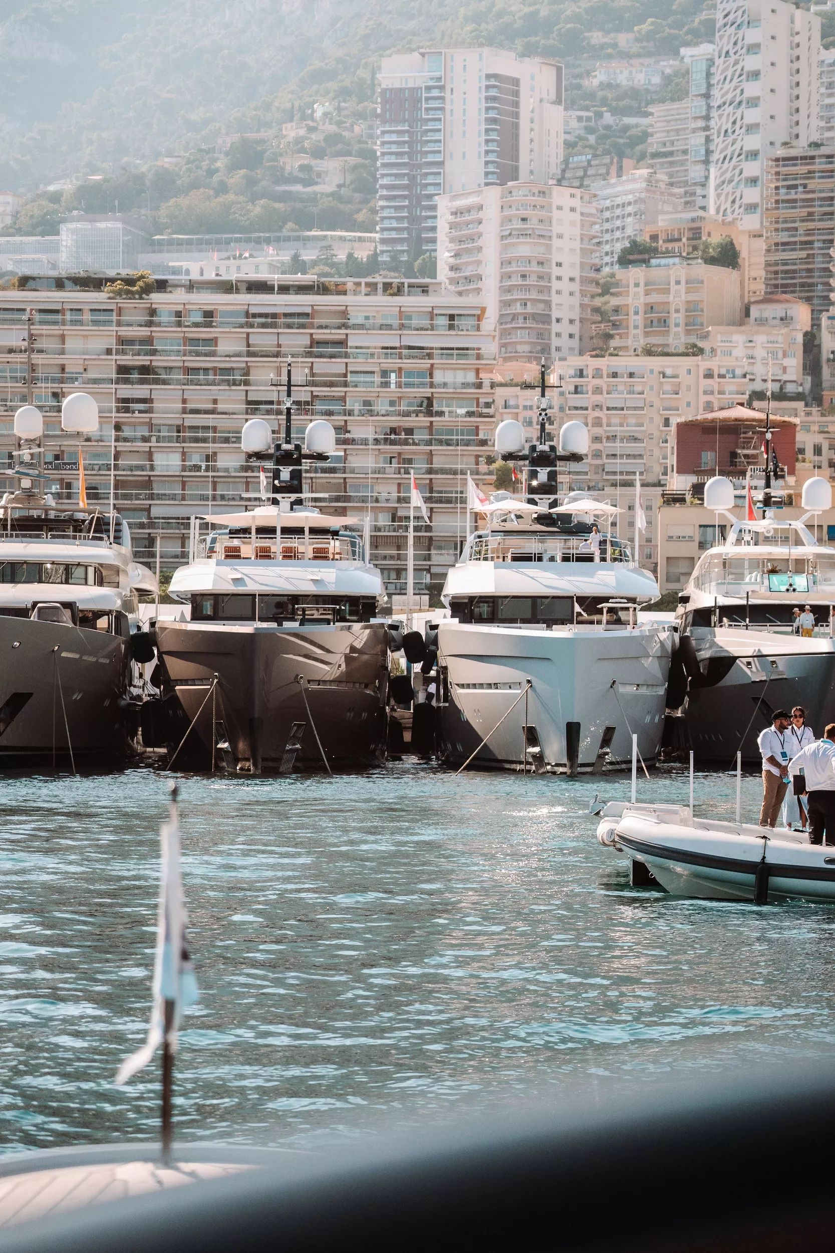 yachts at the Monaco Yacht Show 2024