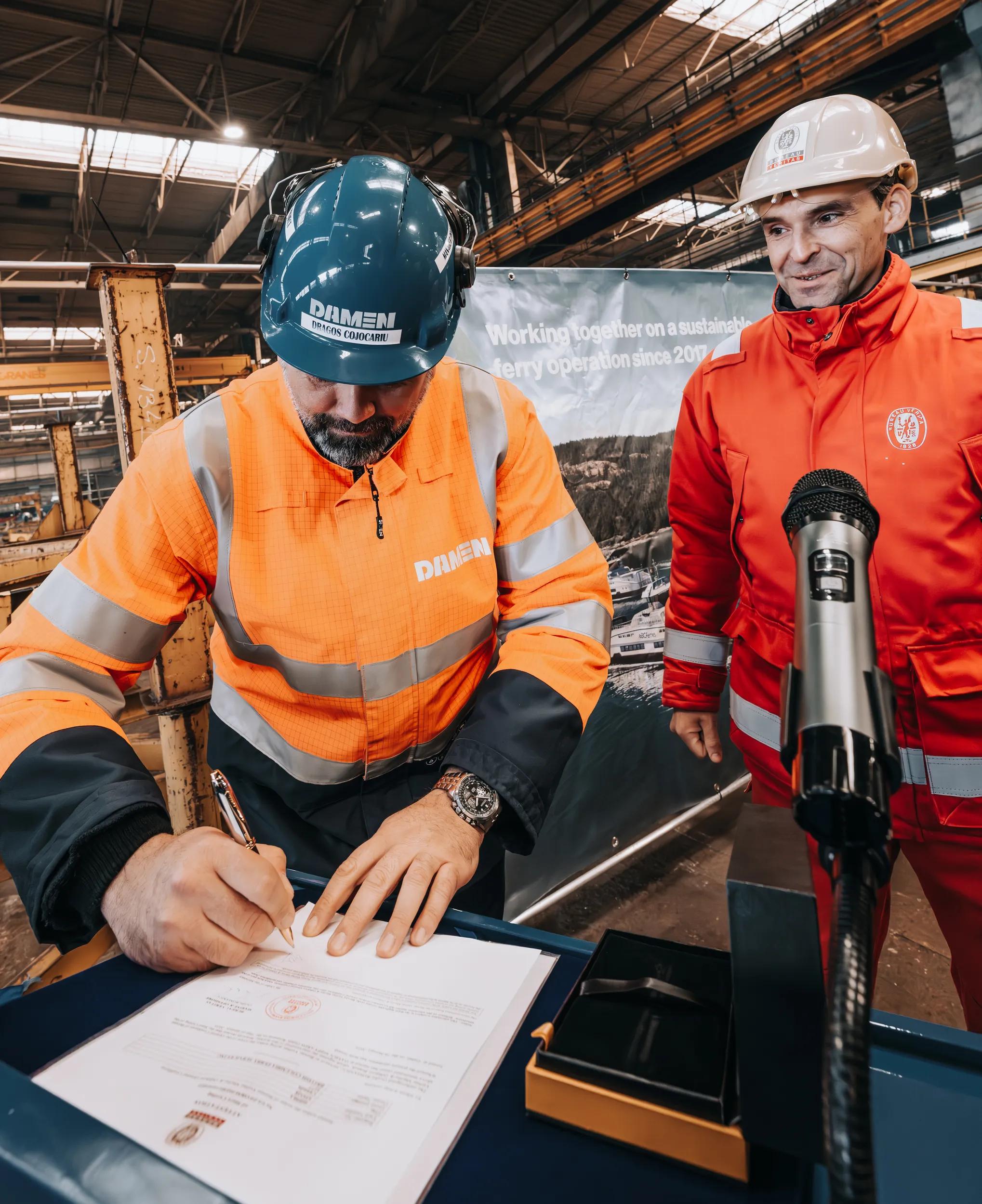 Damen cuts steel on latest Island Class vessel for BC Ferries 2