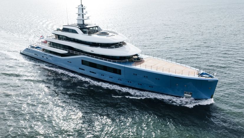 Blue in Context - Latest Amels 80 Begins Sea Trials 