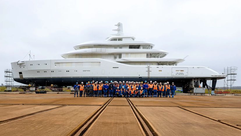 It is a Splash for the Latest Amels 80 Ahead of Outfitting