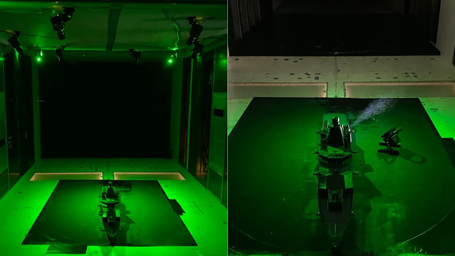 Damen Naval tests with laser-lit helium soap bubbles 2