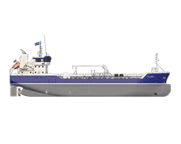 A high spectre rudder with high speed hydraulics supports close quarters manoeuvring.