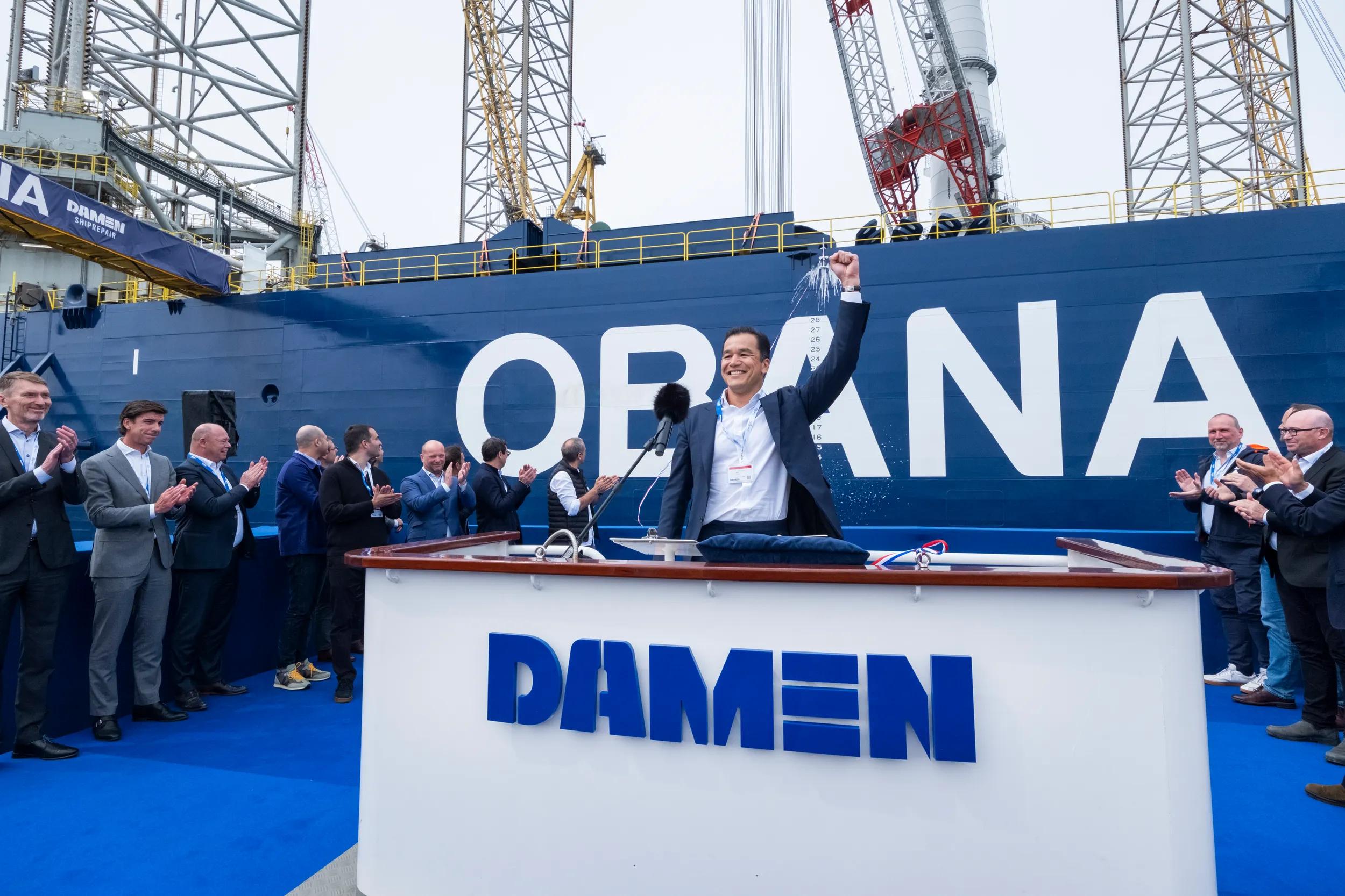 Damen Shiprepair Rotterdam hosts ceremony for Petrodec Obana platform teaser