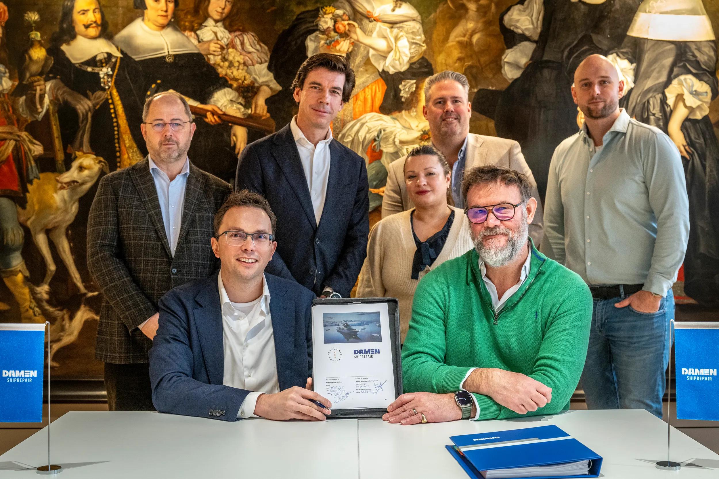 Damen Shiprepair Vlissingen and Rossilini’s Four-10 sign REV Ocean outfitting contract 4