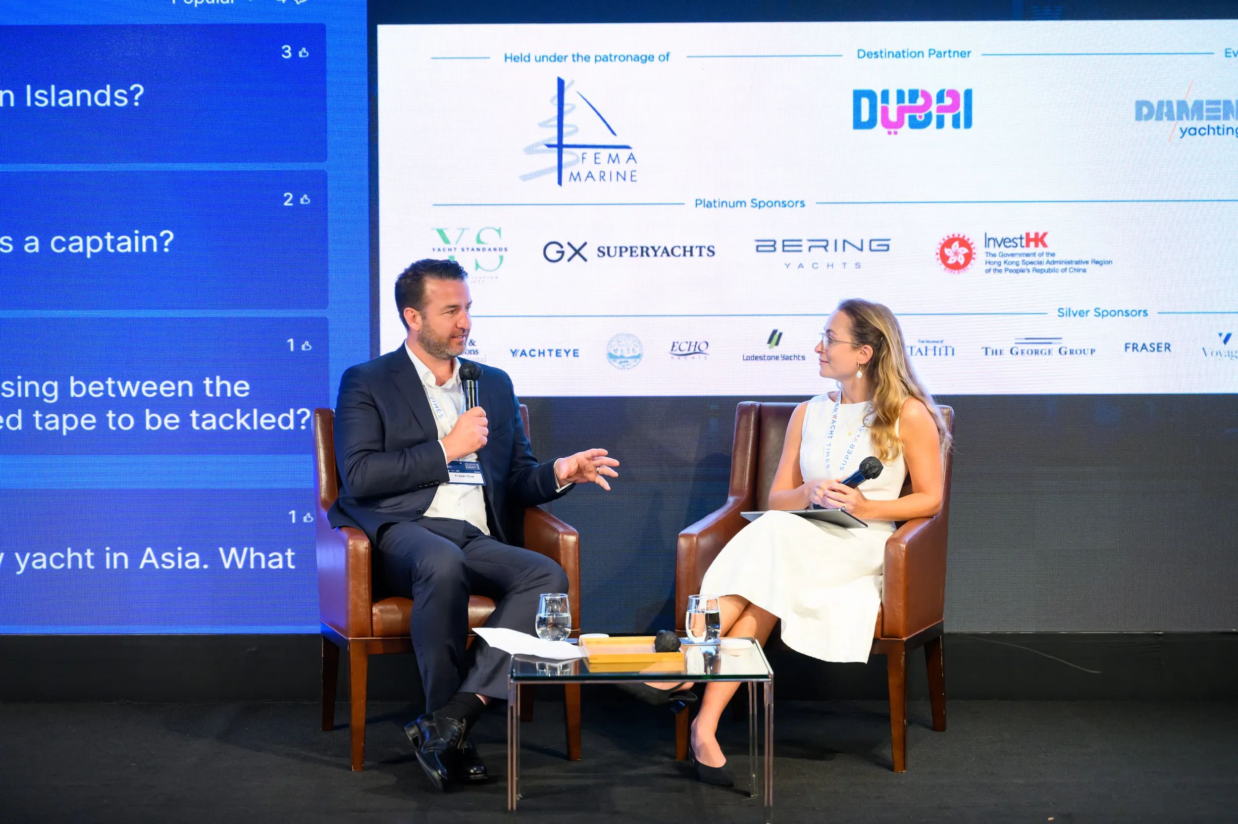 Captain Fraser Gow speaking on Asia Pacific Superyacht Summit 2025 