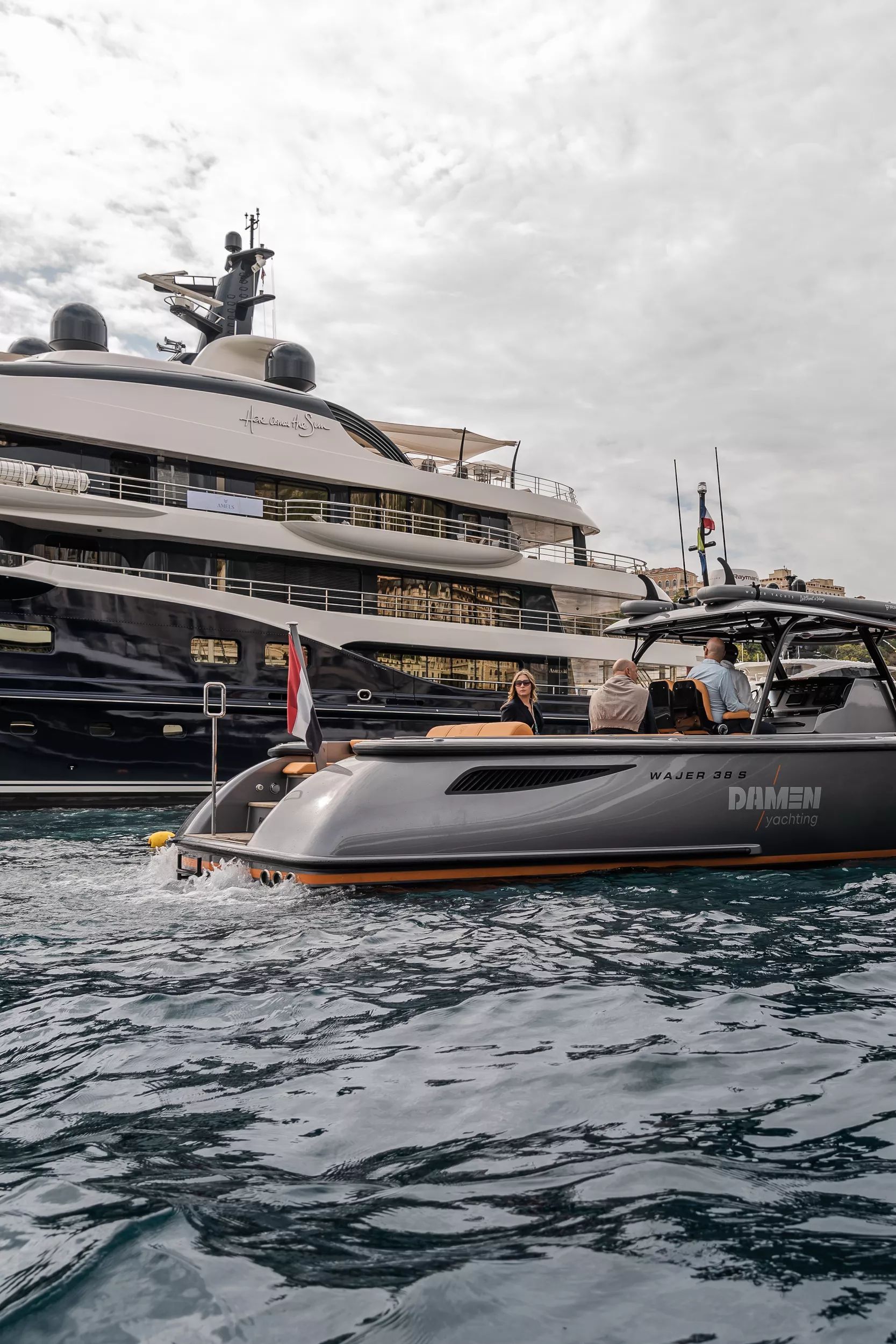 Damen Yachting tender and Here Comes The Sun