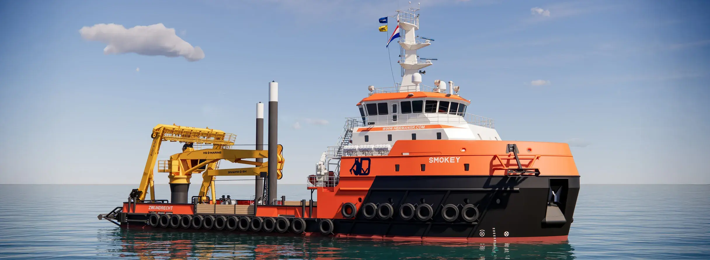 Damen lays keel for the first in series MPV 4916 Smokey top