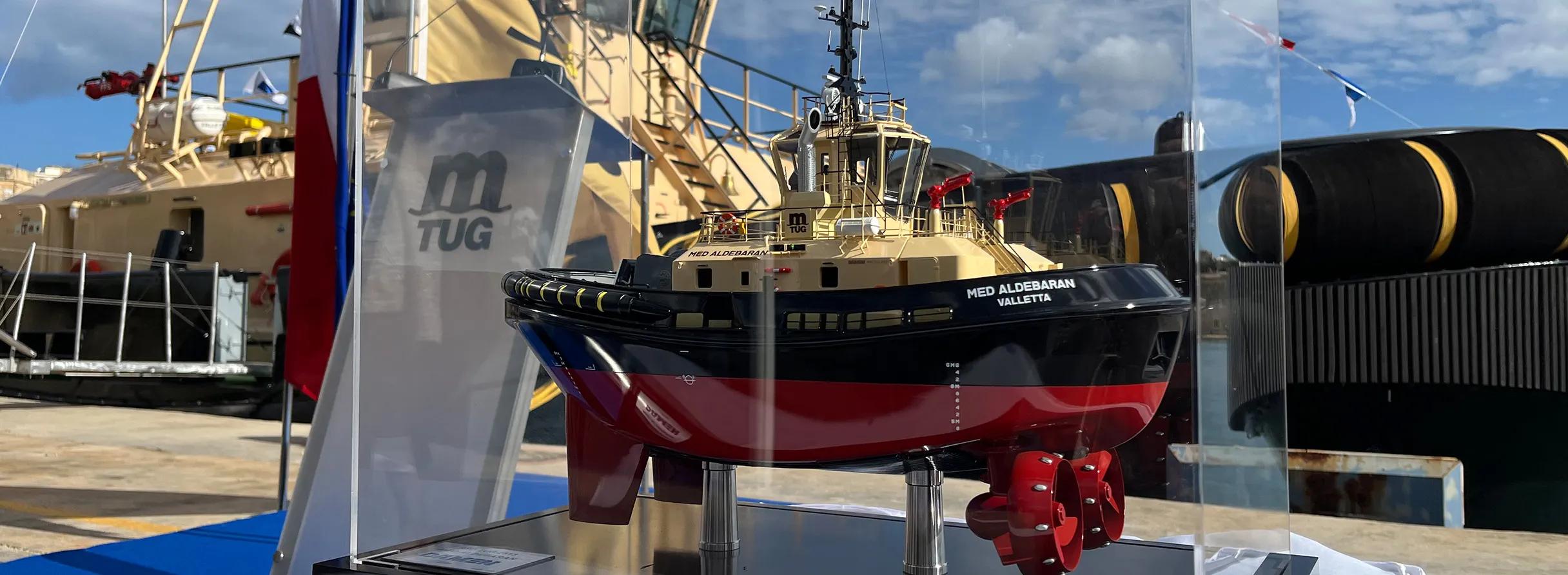 Damen RSD Tug 2513 named Med Aldebaran in Tug Malta ceremony header