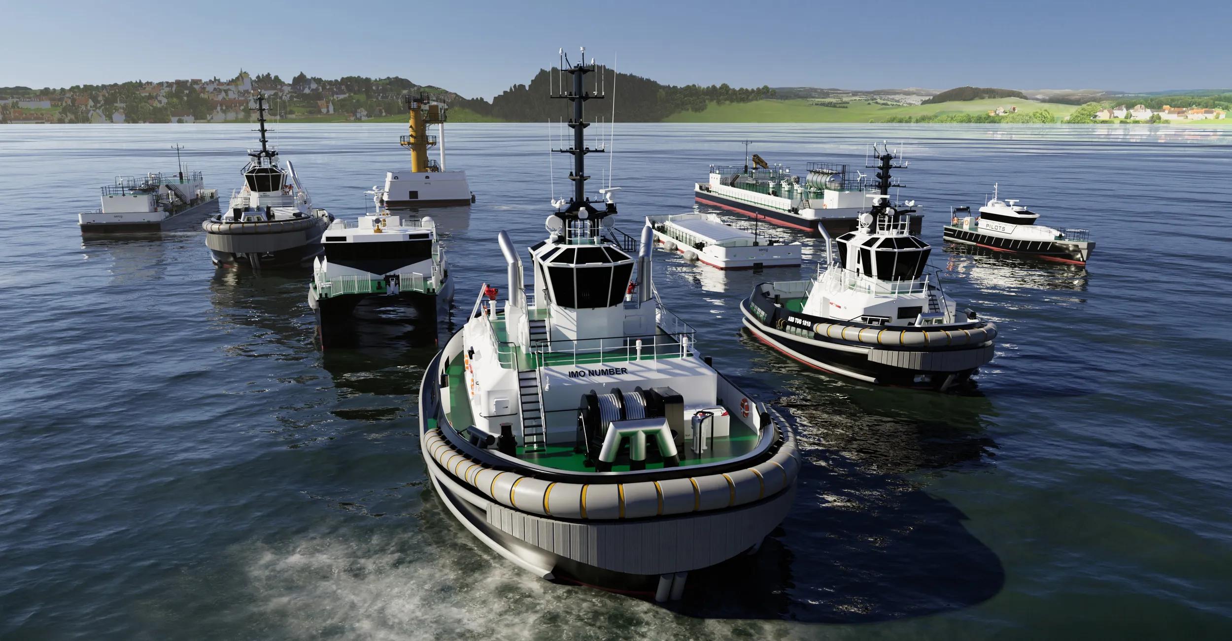 Damen signs 24 vessel contract with Serco teaser