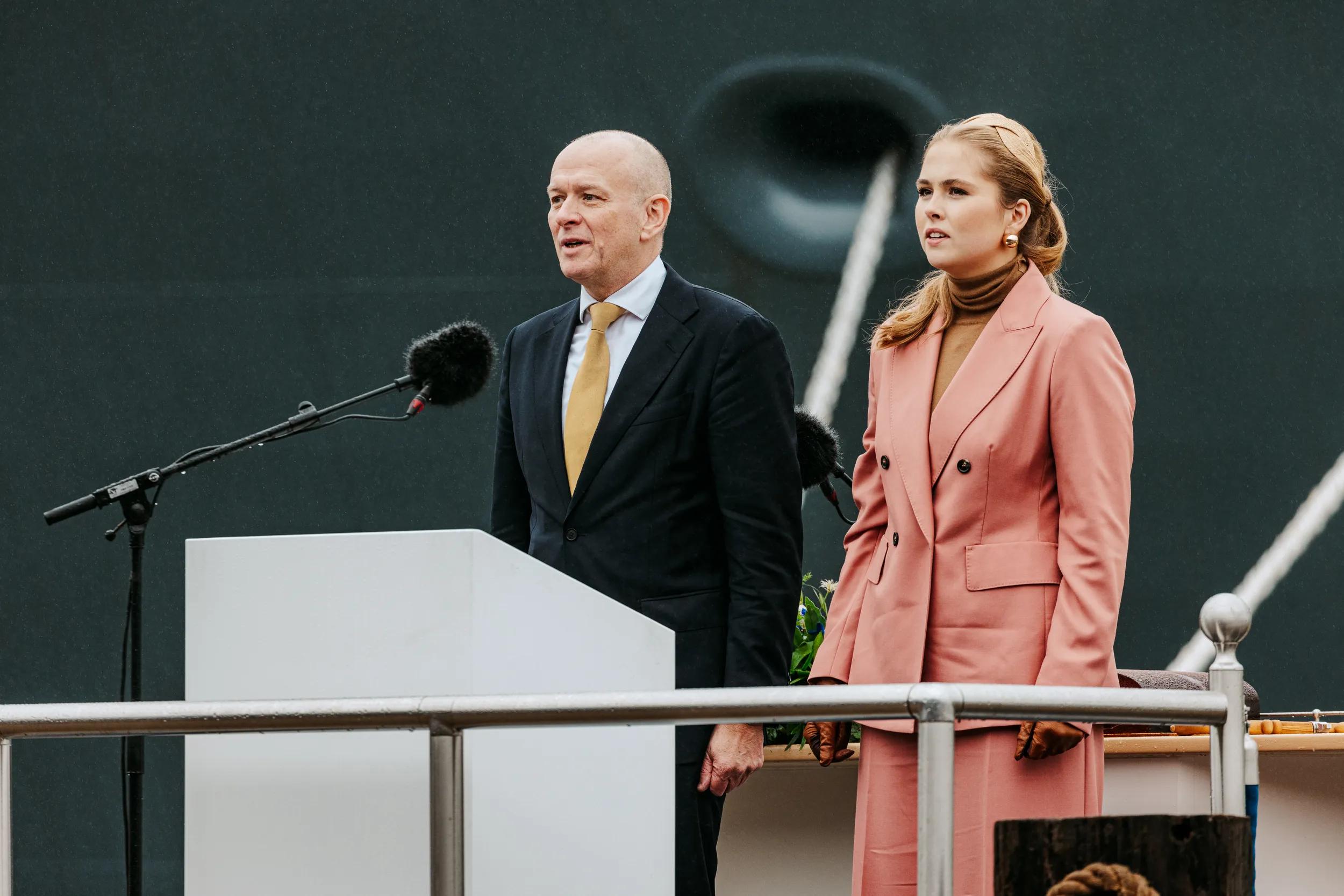 Princess Amalia christens Damen Naval's new CSS Den Helder 2