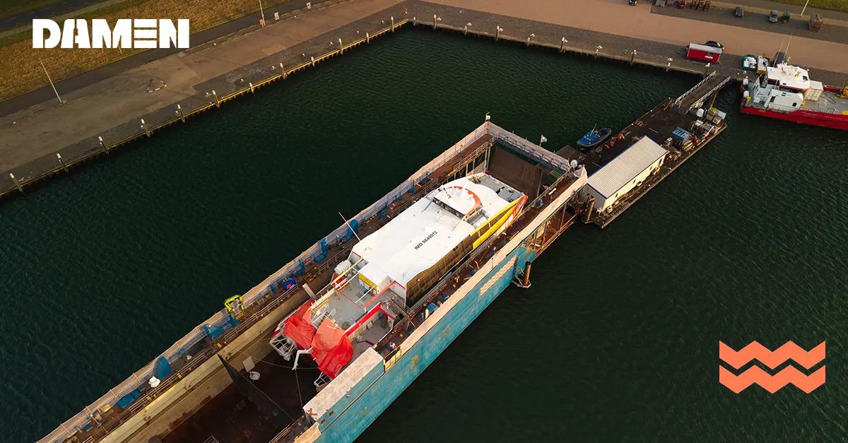 Topaze Express gets the full Damen Group treatment - Damen