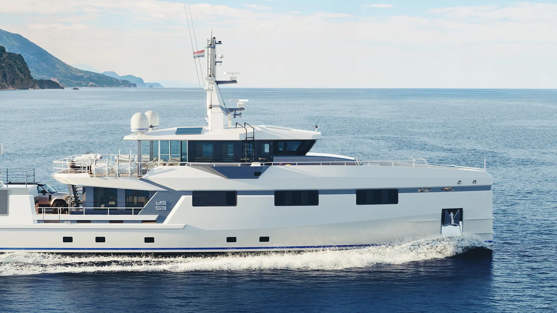 Yacht Support 53 running render