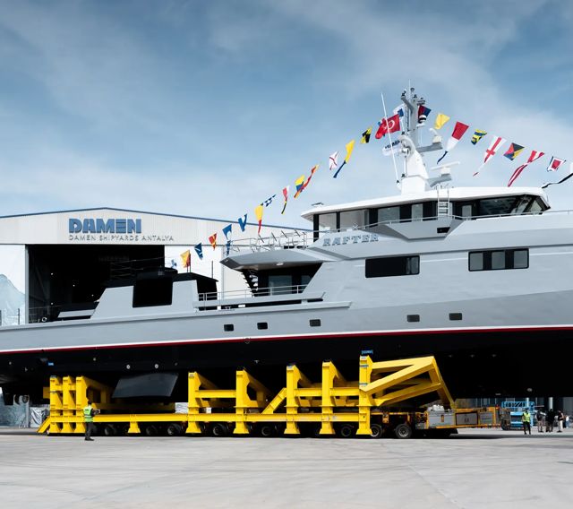 Fourth 53-metre Yacht Support Launched 