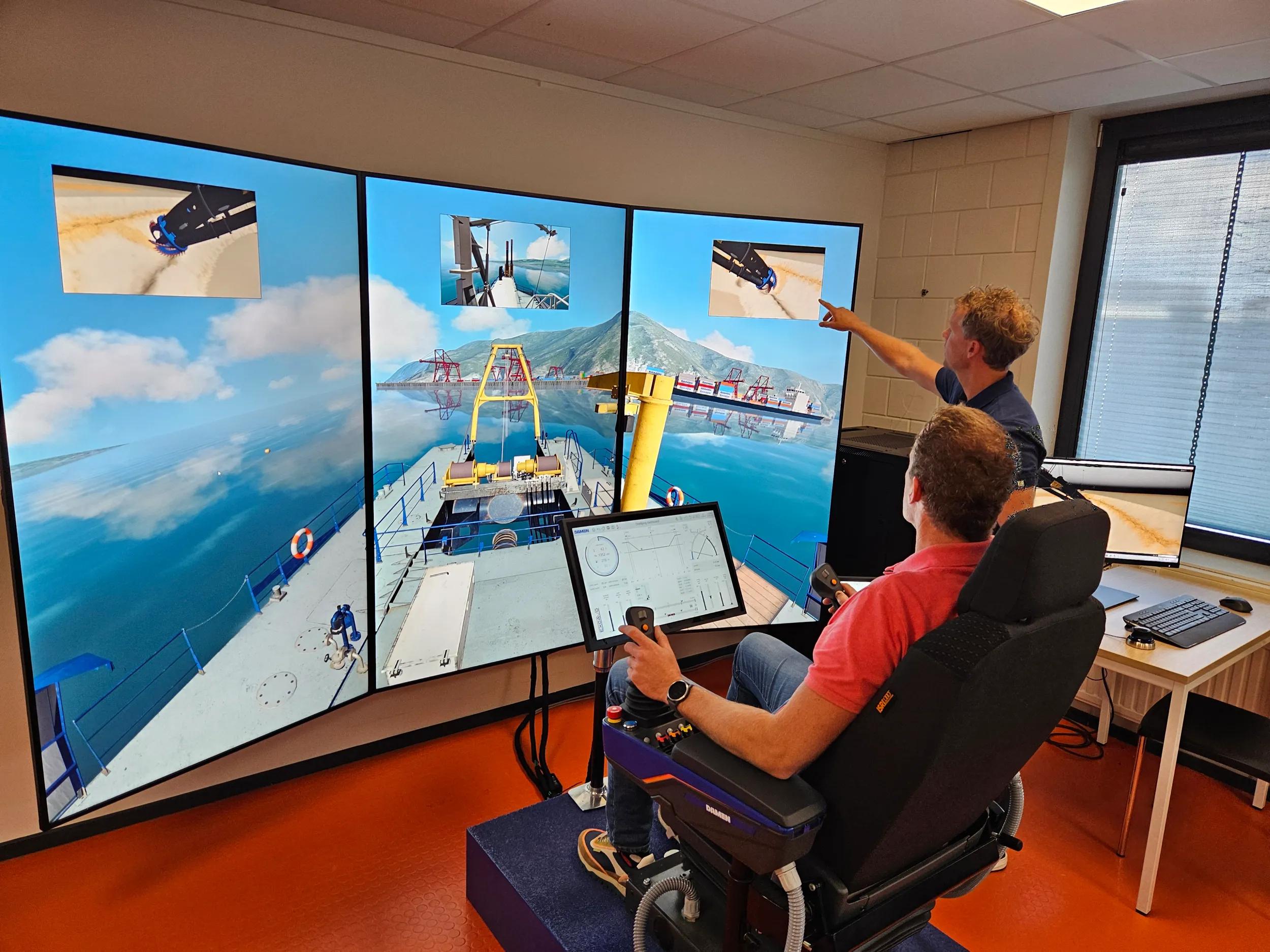 CSD Training Simulator - a highly realistic dredge simulator highlight