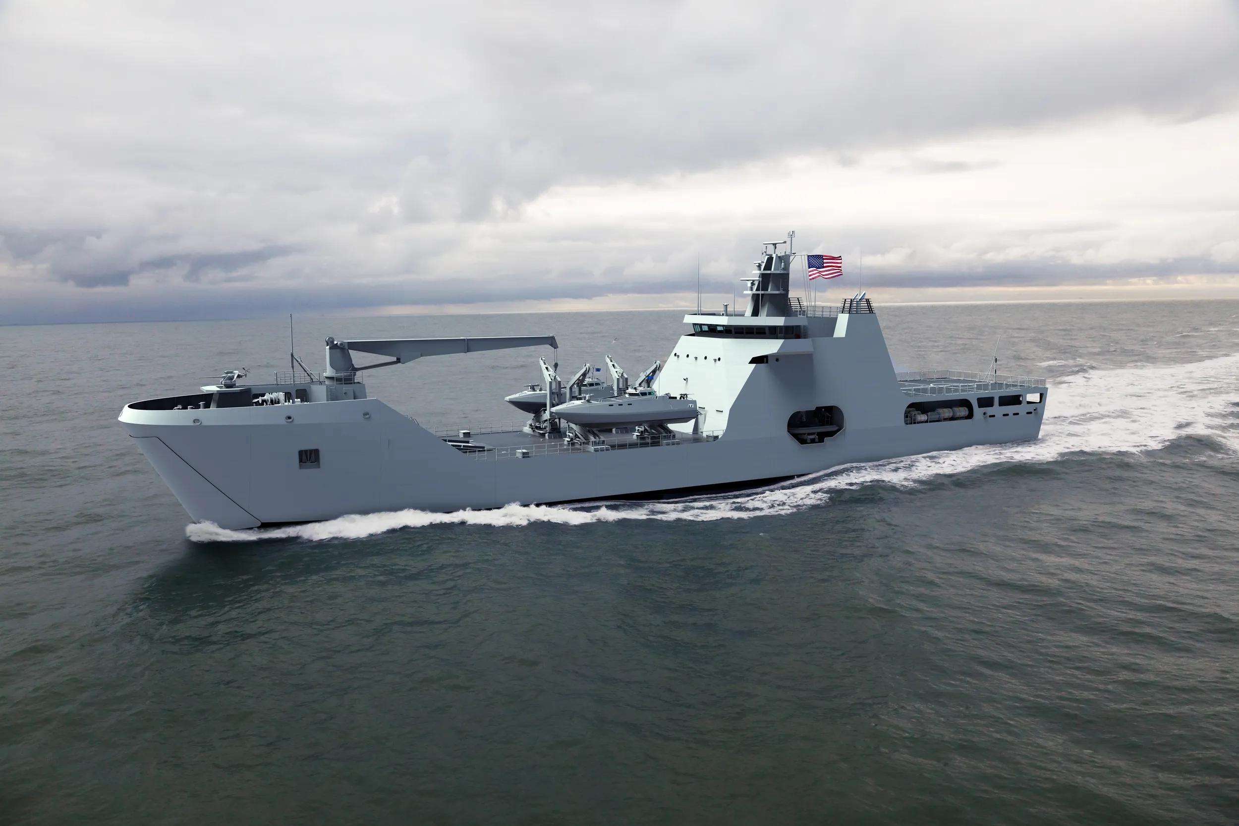 Damen LST 100 design selected by NAVSEA for US Navy LSM initiative teaser