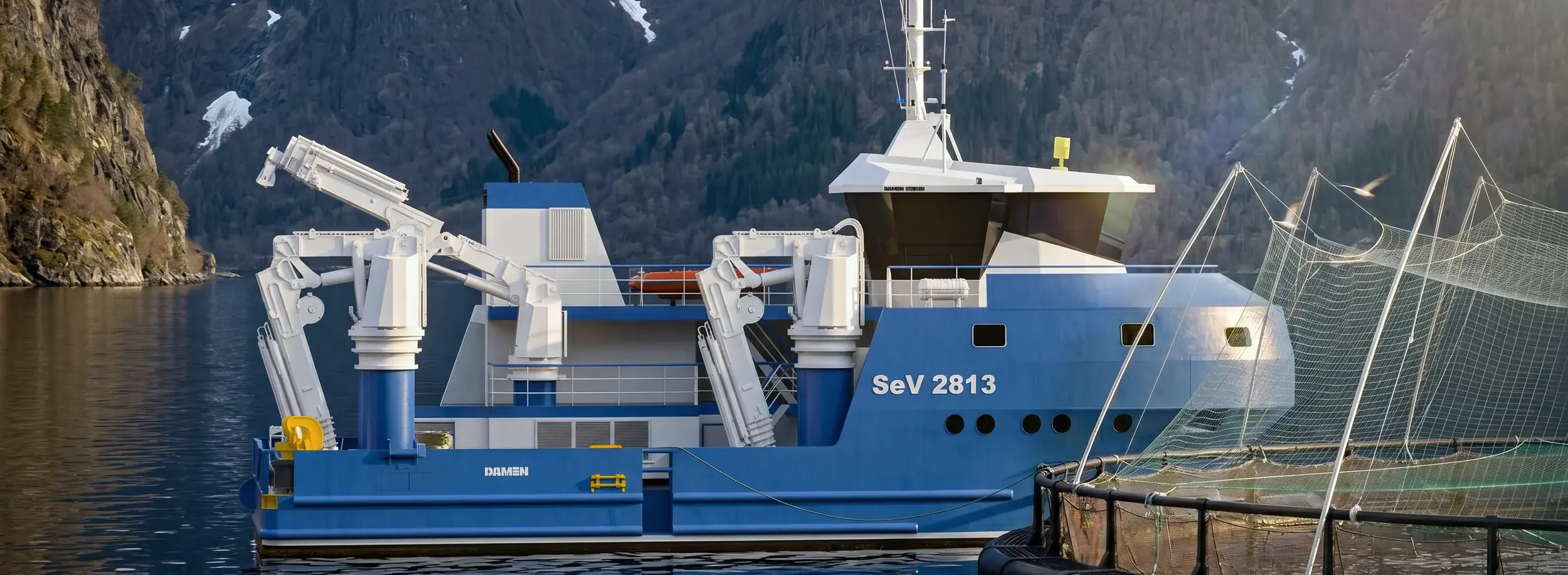 Damen Folla and Zeabuz launch smart aquaculture docking system top