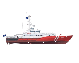 The SAR 4207 is fully equipped and optimised for SAR duties in coastal waters and offshore.