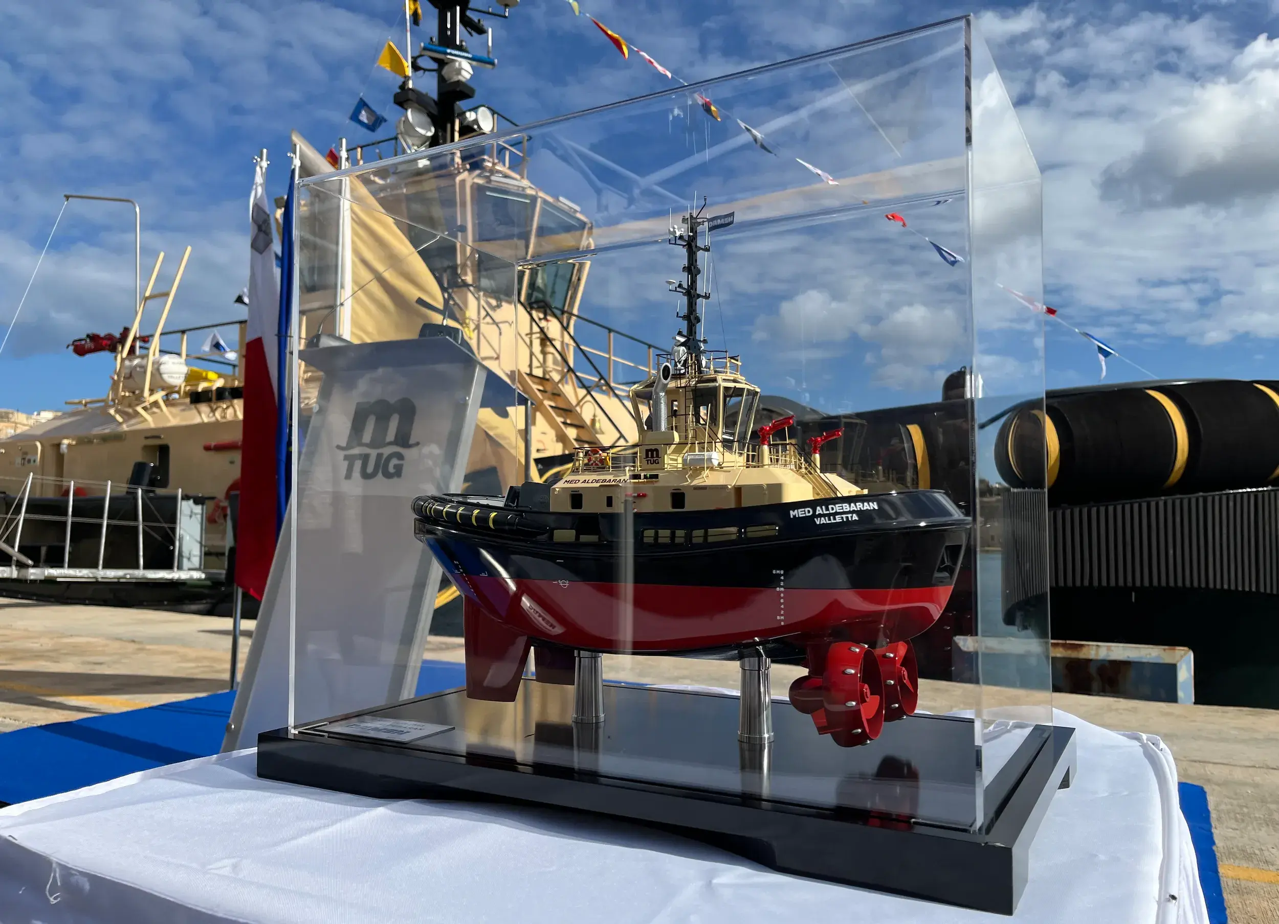 Damen RSD Tug 2513 named Med Aldebaran in Tug Malta ceremony teaser