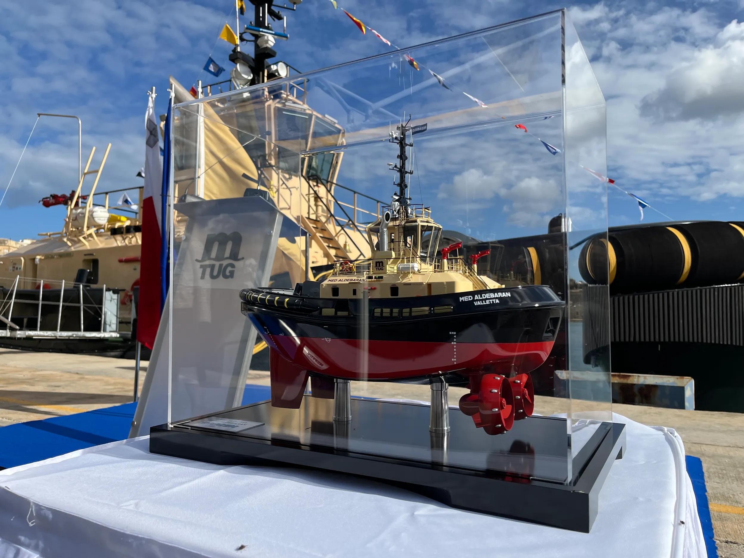 Damen RSD Tug 2513 named Med Aldebaran in Tug Malta ceremony teaser