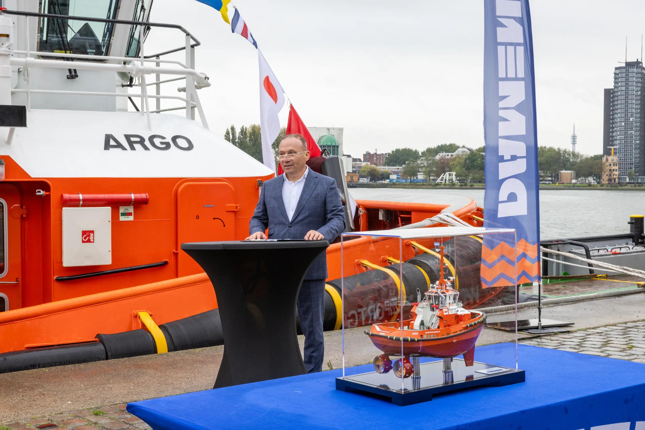 Damen delivers ASD Tug 2111 Argo to WUZ Port and Maritime Services 2
