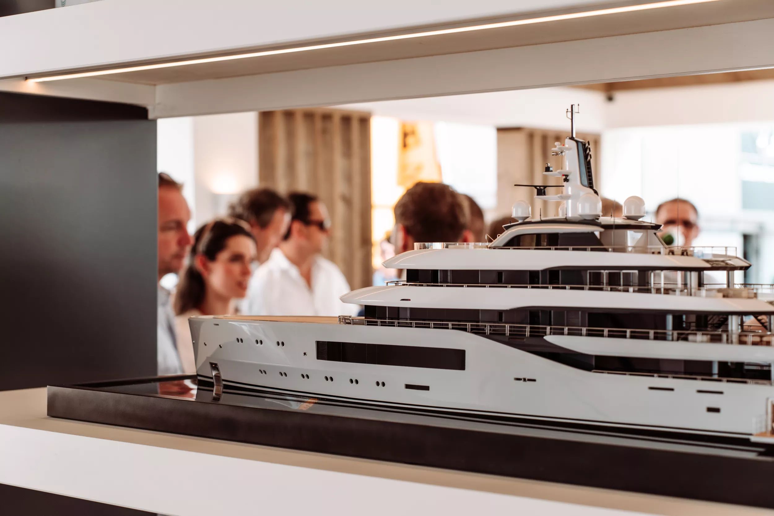 Scale model at the Palm Beach International Boat show 2024