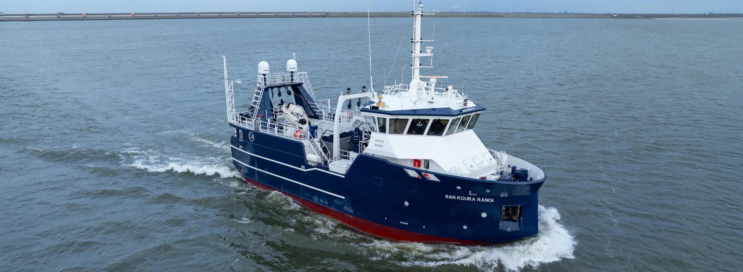 Damen Maaskant delivers scampi trawler to Sanford - Damen