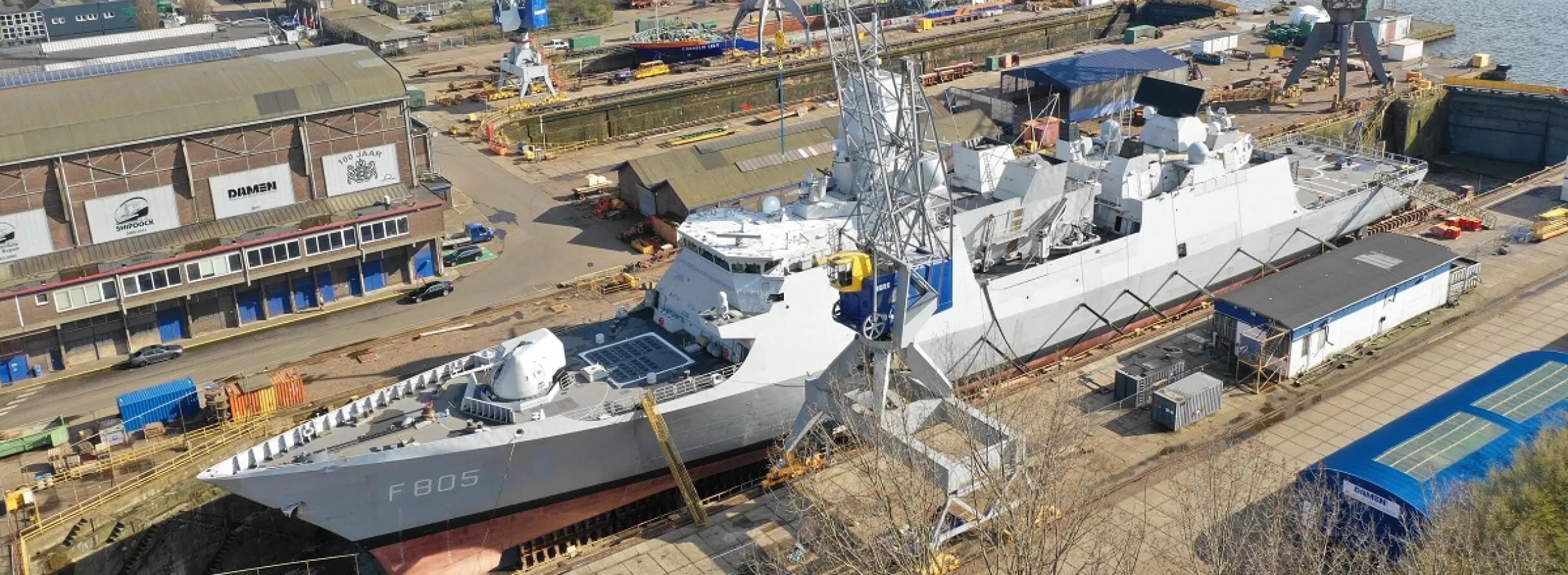 Damen Shiprepair Amsterdam readies HNLMS Evertsen for voyage to Japan header