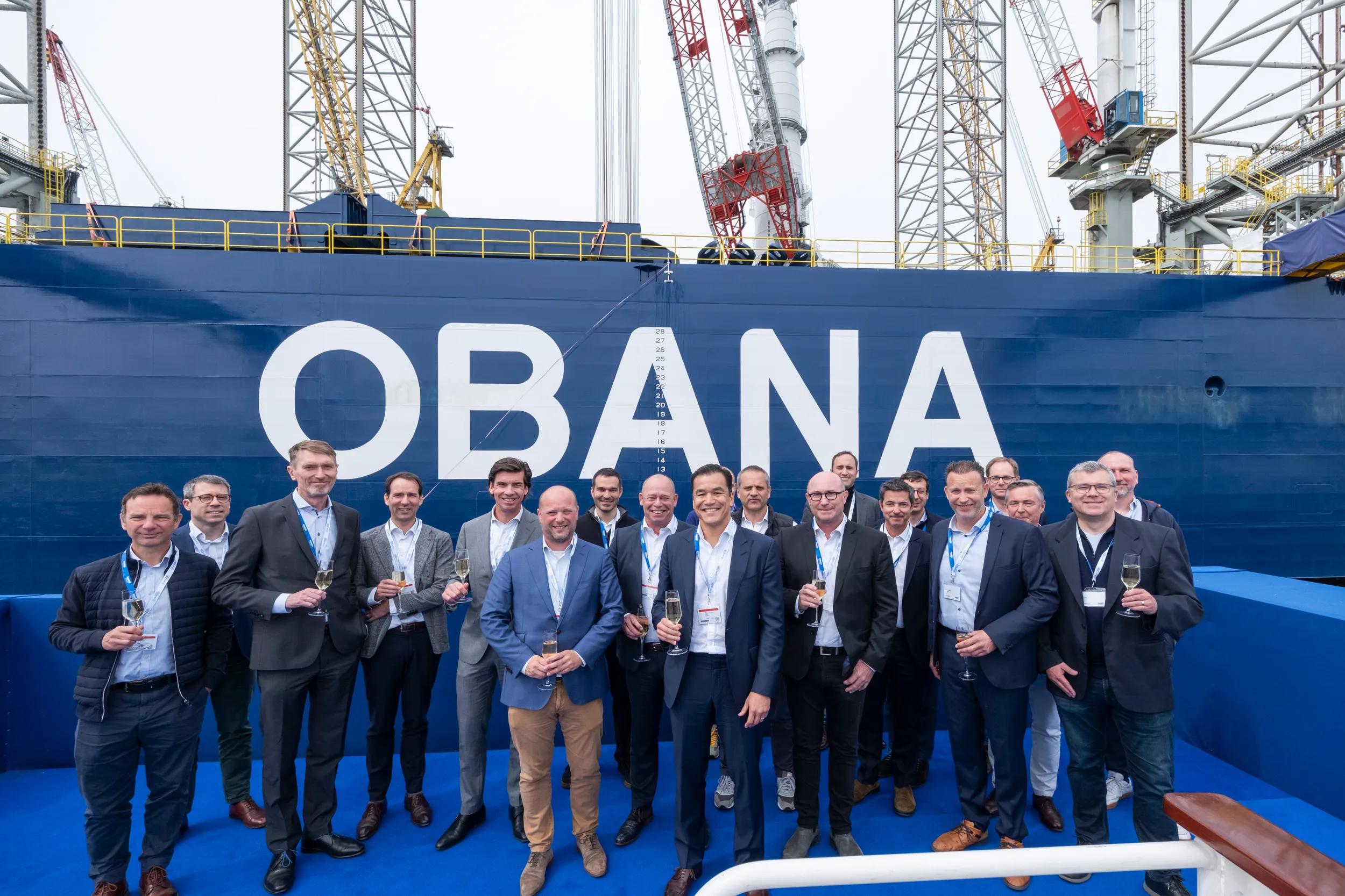 Damen Shiprepair Rotterdam hosts ceremony for Petrodec Obana platform 3