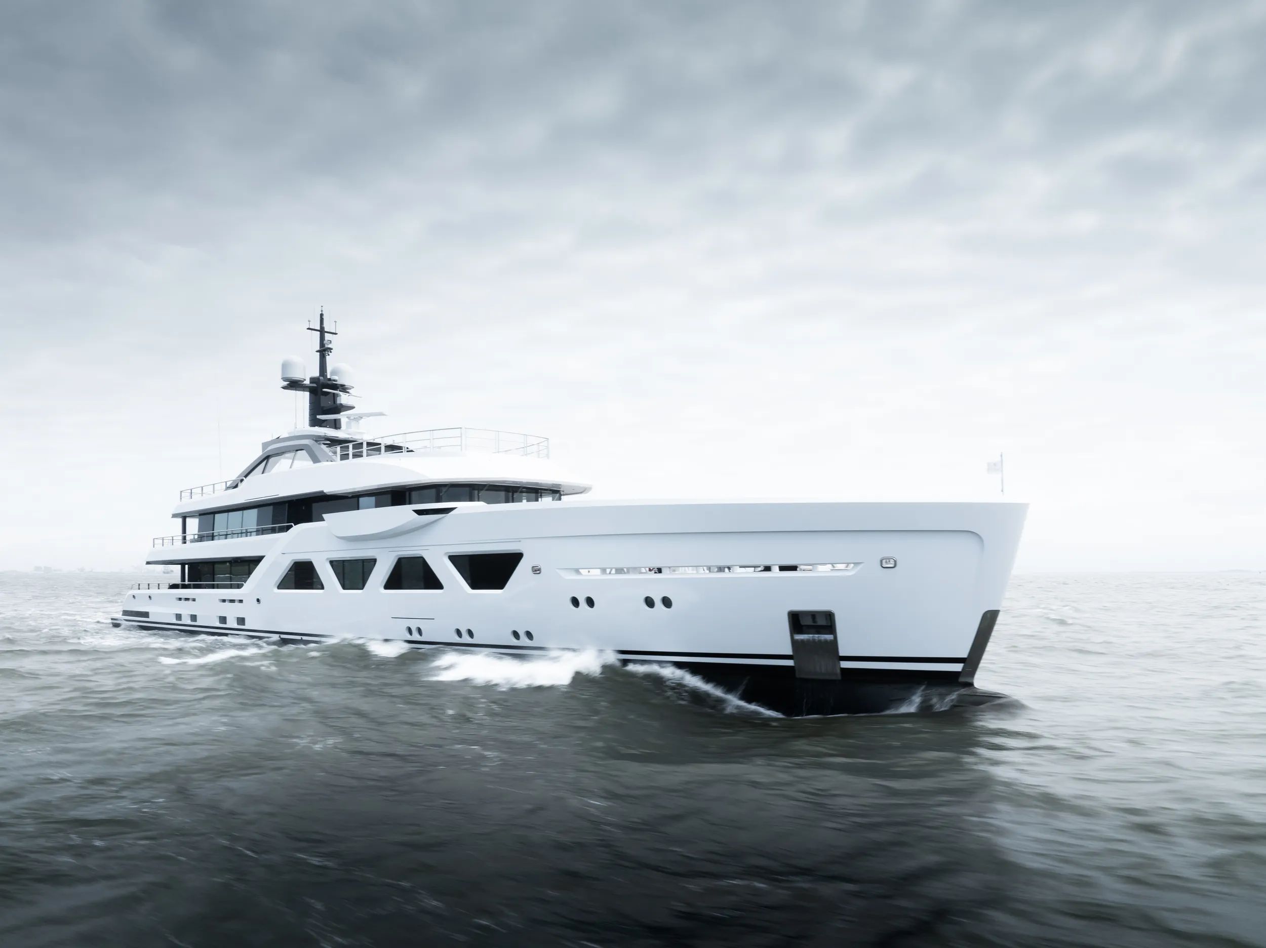 Amels 60 MEMORIES yacht Side profle