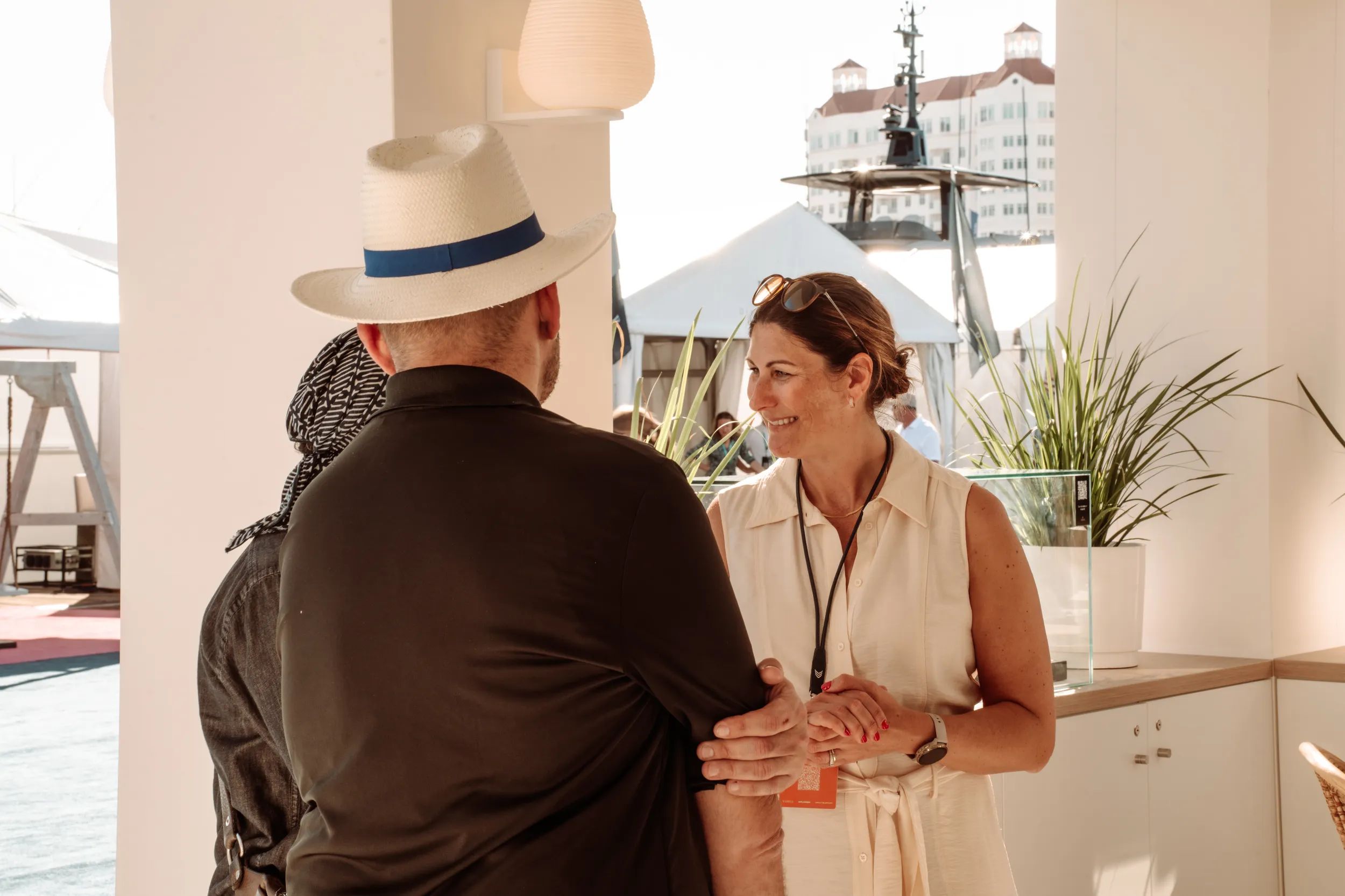 Sarah Flavell on the Palm Beach International Boat Show