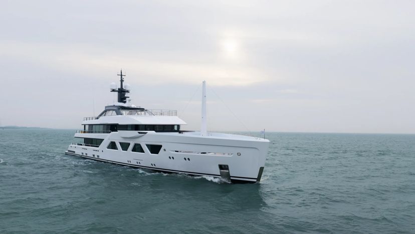 Latest Amels 60 Undergoing Sea Trials in the North Sea 