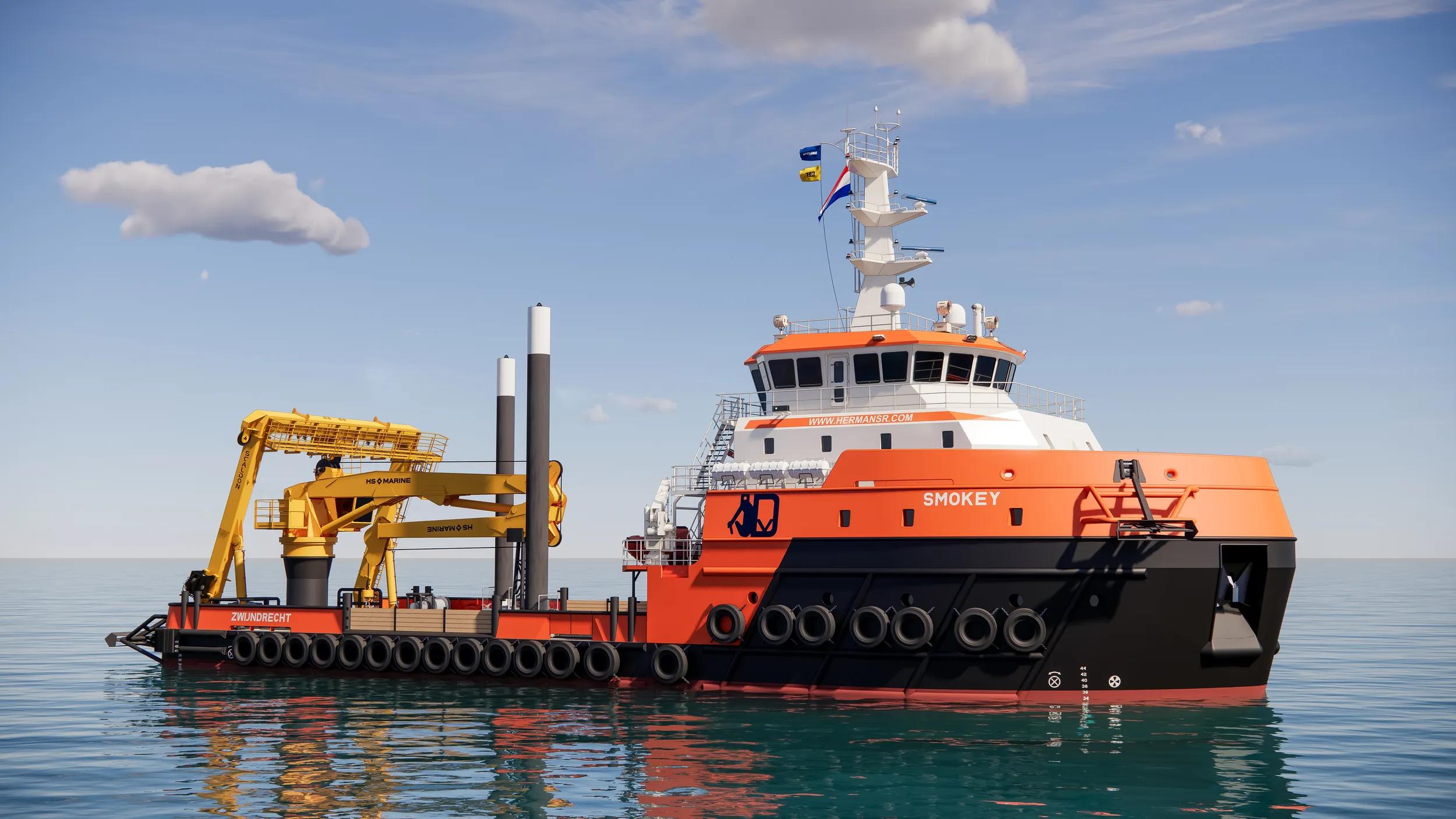 Damen lays keel for the first in series MPV 4916 Smokey teaser