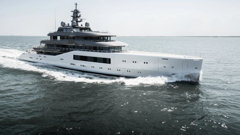 Amels 80 begins Sea Trials in Vlissingen