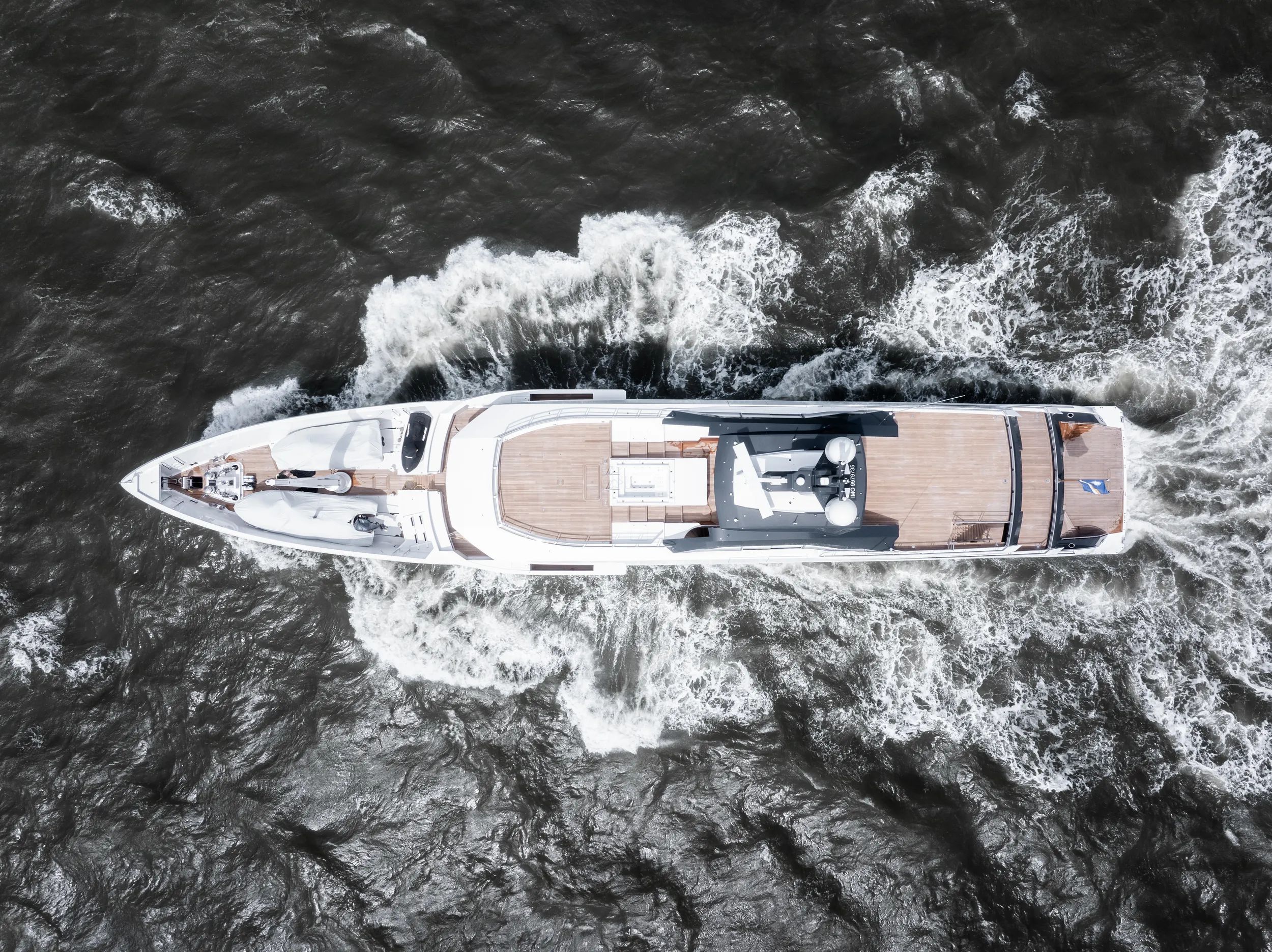 Amels 60 yacht MEMORIES tp down view