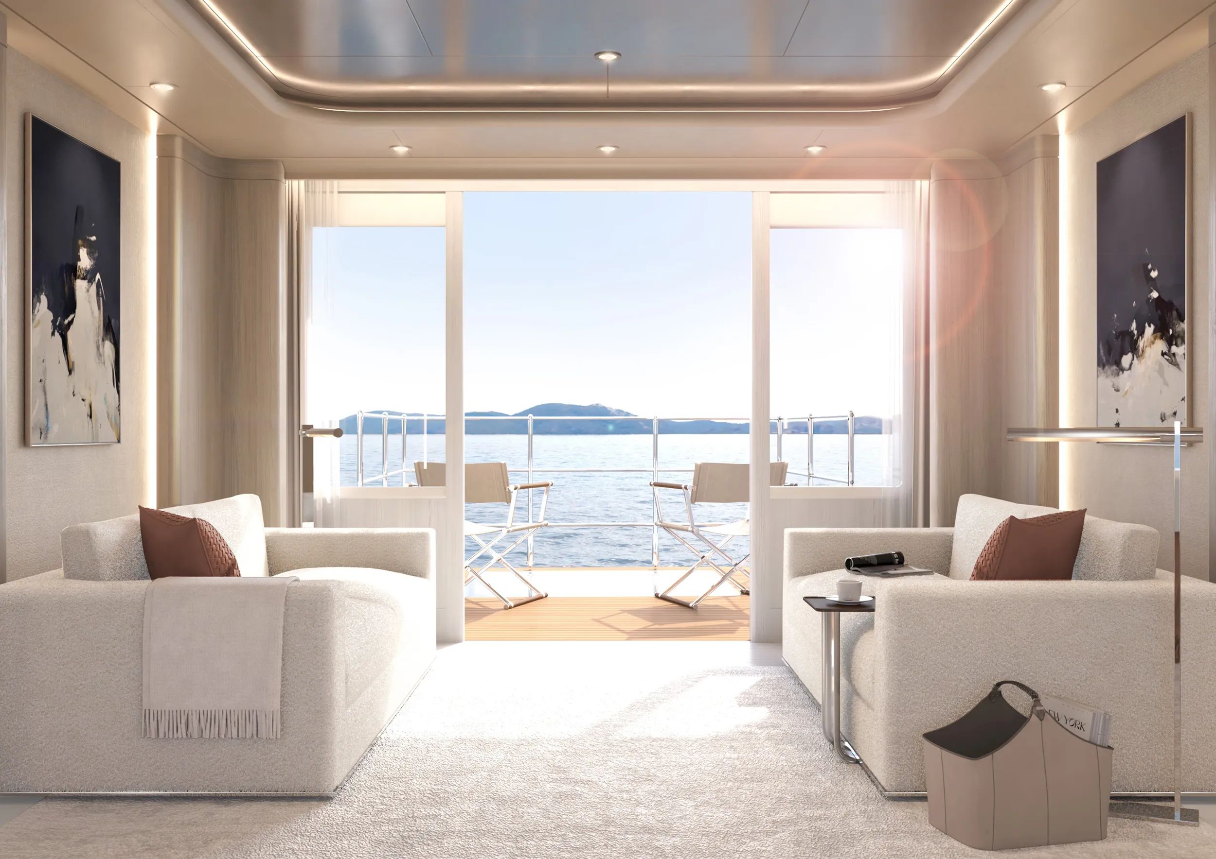 Owners stateroom Amels 60 yacht