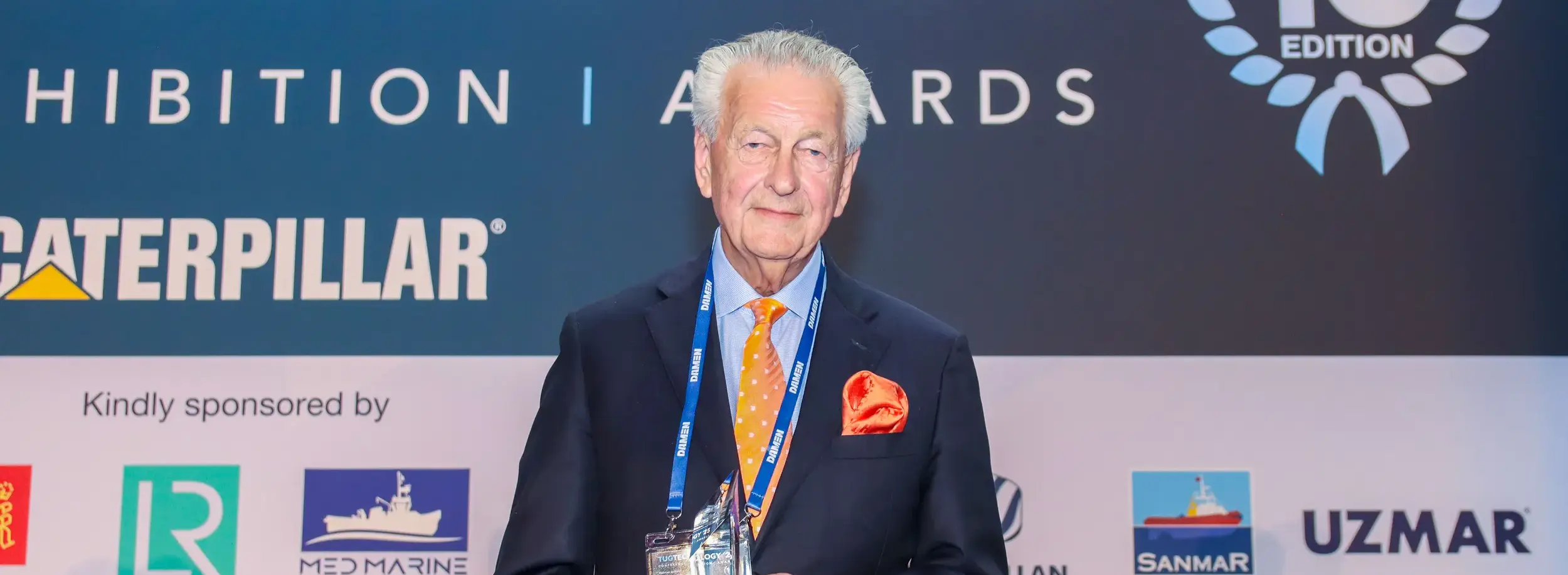 Mr Kommer Damen receives Lifetime Achievement Award at TUGTECHNOLOGY 2025 top