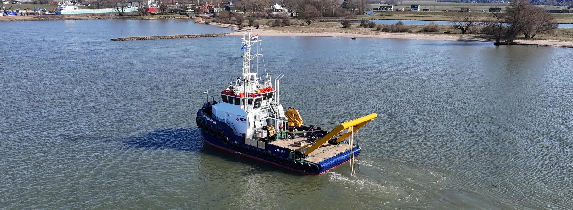 Damen delivers Shoalbuster 2711 UKD Seadragon to UK Dredging top