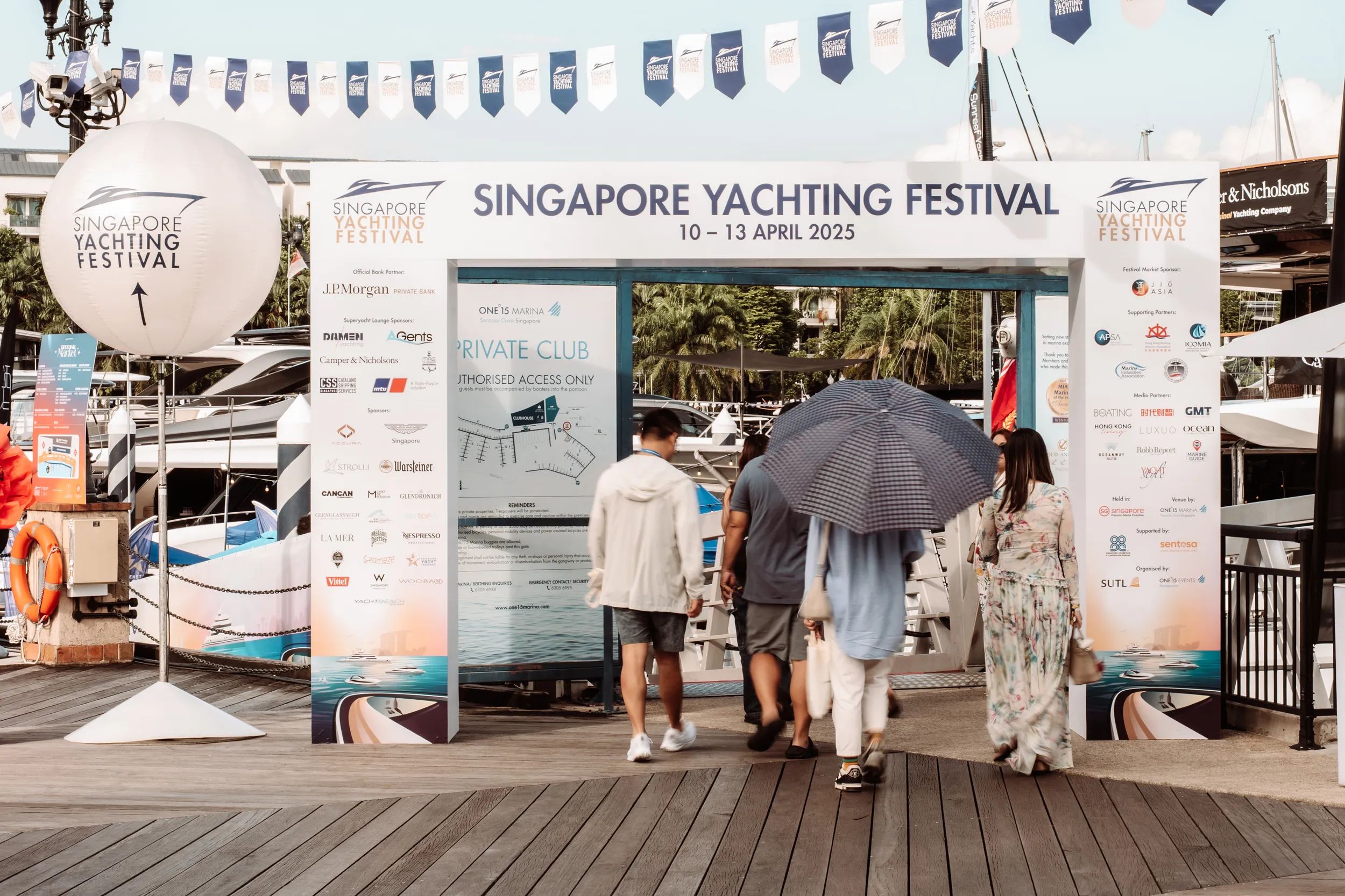 Entrence of the Singepaore Yachting festival 2025