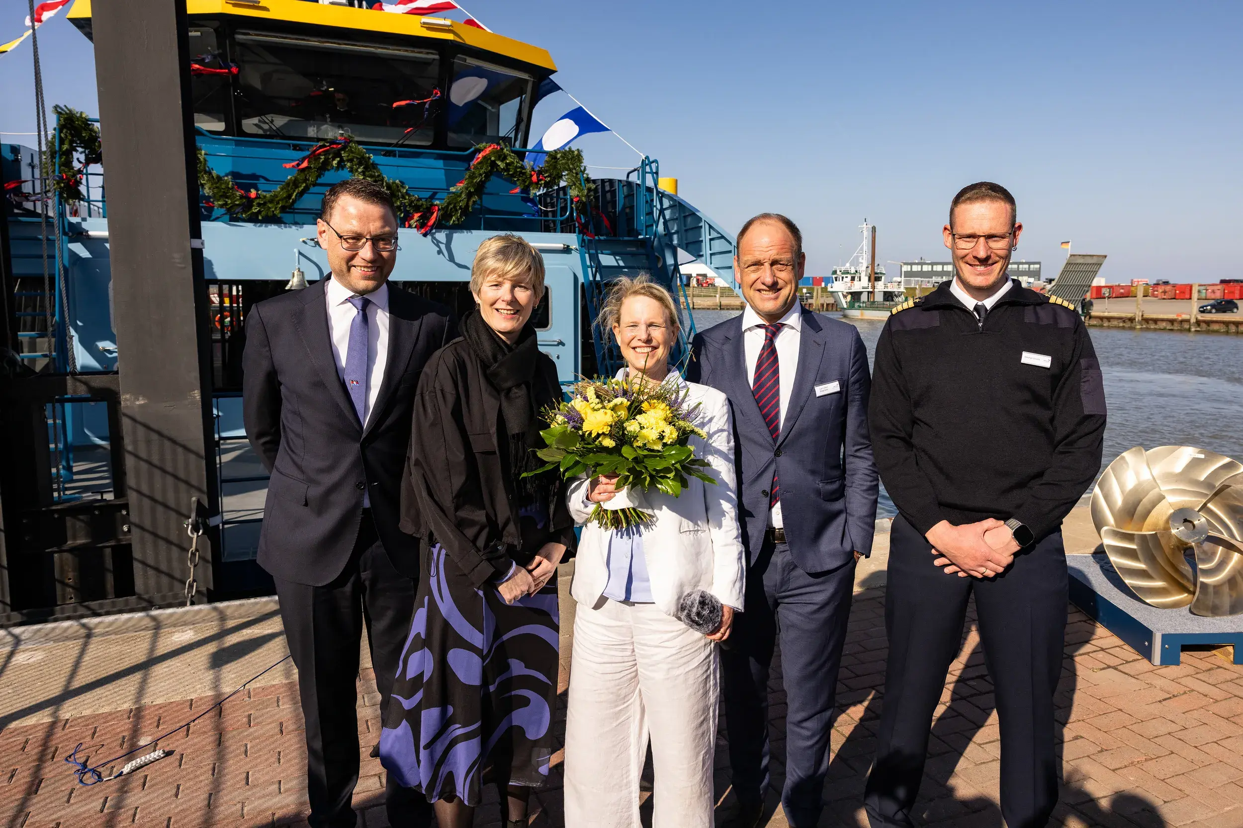 Naming ceremony for Damen electric Fast Ferry 1