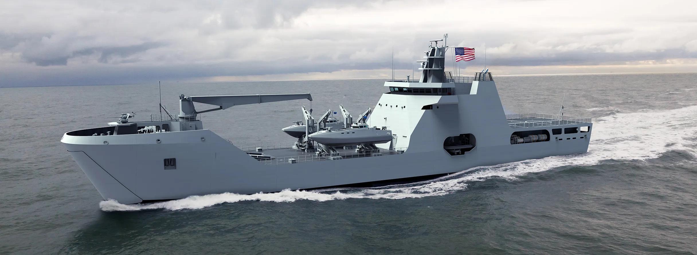 Damen LST 100 design selected by NAVSEA for US Navy LSM initiative top