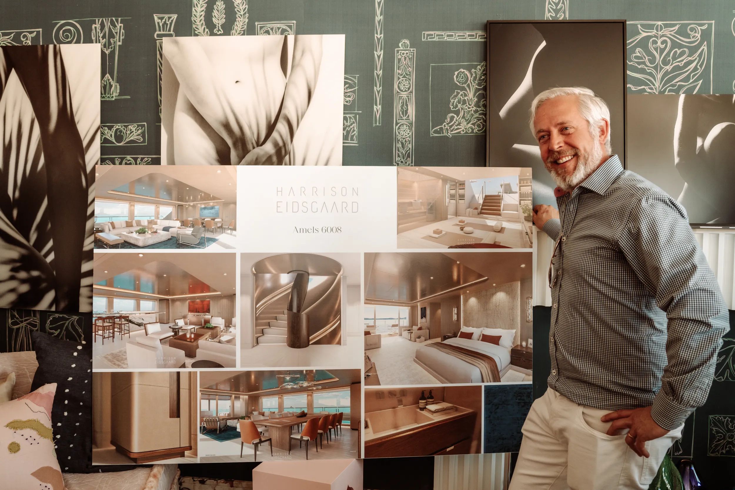Moodboard at the press event during the Palm Beach International Boat Show 2025