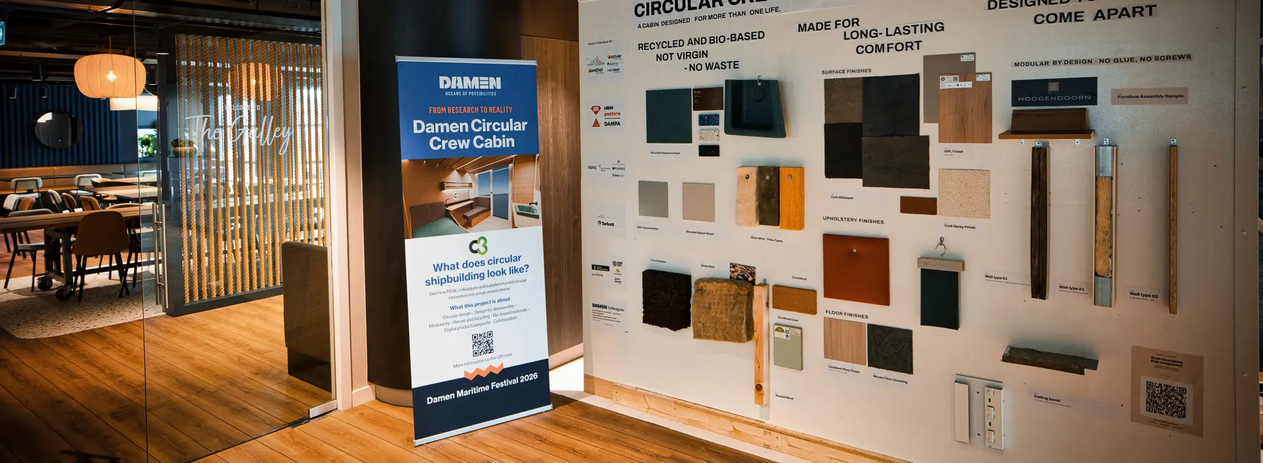Damen showcases a full-scale Circular Crew Cabin top