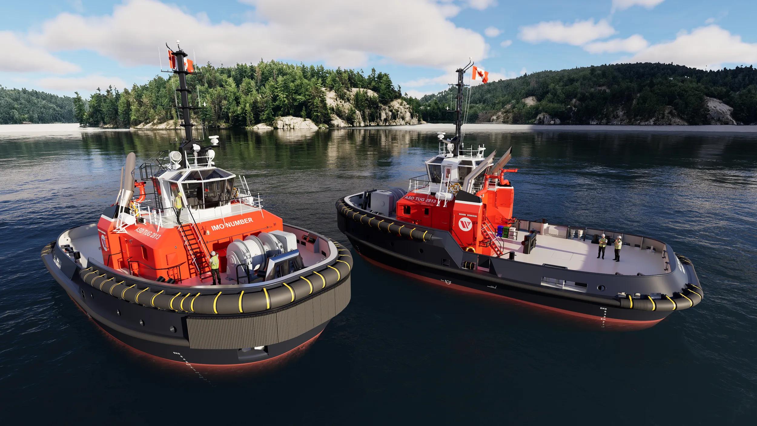 Damen and Seaspan sign contract for two ASD Tugs 2813 at ITS teaser